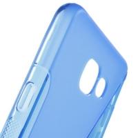 Силиконовый чехол для Samsung Galaxy A5 SM-A510F 2016 синий S-образный