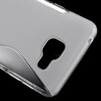 Силиконовый чехол для Samsung Galaxy A7 SM-A710F 2016 прозрачный S-образный
