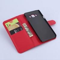 Чехол книжка для Samsung Galaxy E7, Galaxy E7 Duos - Красный