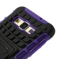 Гибридный противоударный чехол для Samsung Galaxy A3 - фиолетовый