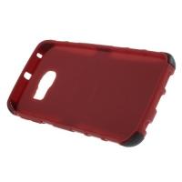 Гибридный противоударный чехол для Samsung Galaxy S6 edge - красный