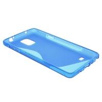 Силиконовый чехол для Samsung Galaxy Note 4 синий
