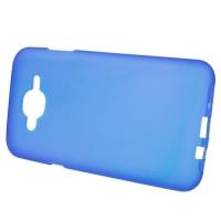 Матовый силиконовый чехол для Samsung Galaxy J7 синий