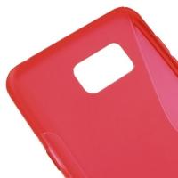 Силиконовый чехол для Samsung Galaxy Note 5 красный S-Shape