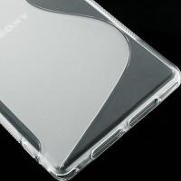 Силиконовый чехол для Sony Xperia Z1 прозрачный S-Shape