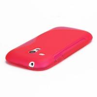 Силиконовый чехол для Samsung Galaxy S3 mini розовый