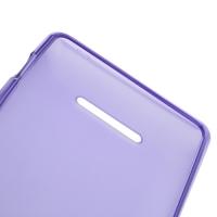 Силиконовый чехол для Sony Xperia M фиолетовый
