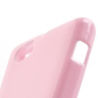 Силиконовый чехол для Sony Xperia M светло розовый
