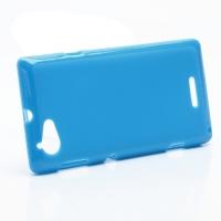 Силиконовый чехол для Sony Xperia L голубой