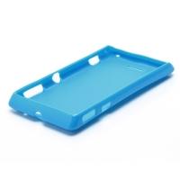 Силиконовый чехол для Sony Xperia L голубой