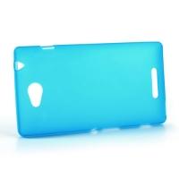 Силиконовый чехол для Sony Xperia C голубой