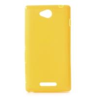 Силиконовый чехол для Sony Xperia C желтый