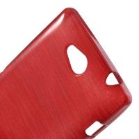 Силиконовый чехол для Sony Xperia C красный Shine