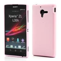 Силиконовый чехол для Sony Xperia ZL розовый
