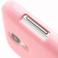 Силиконовый чехол для Samsung Galaxy S4 mini нежно розовый