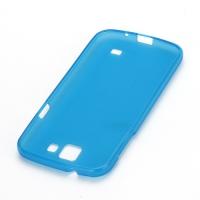 Силиконовый чехол для Samsung Galaxy Premier голубой
