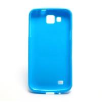Силиконовый чехол для Samsung Galaxy Premier голубой