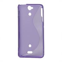 Силиконовый чехол для Sony Xperia V фиолетовый