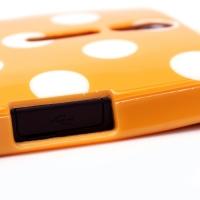 Силиконовый чехол для Sony Xperia S Bubble оранжевый