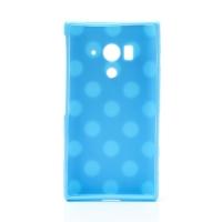 Силиконовый чехол для Sony Xperia Acro S голубой Bubble