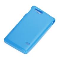 Силиконовый чехол для Sony Xperia Go голубой