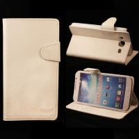 Кожаный чехол-книжка для Samsung Galaxy Mega 5.8 белый