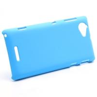 Пластиковый чехол для Sony Xperia L голубой