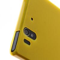 Ультратонкий кейс чехол для Sony Xperia Z желтый