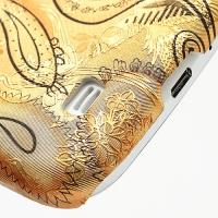 Кейс чехол для Samsung Galaxy S4 Перо феникса Gold