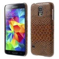 Кейс для Samsung Galaxy S5 Snake Leather Brown