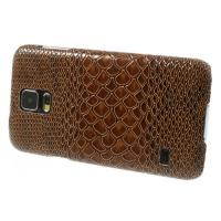 Кейс для Samsung Galaxy S5 Snake Leather Brown