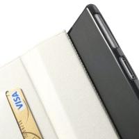 Чехол книжка флип для Sony Xperia Z1 белый