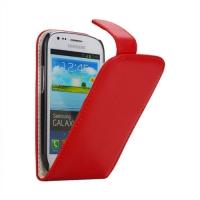 Кожаный чехол для Samsung Galaxy S III mini красный