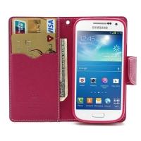 Flip чехол книжка для Samsung Galaxy S4 mini розовый