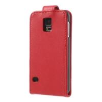 Кожаный чехол книжка для Samsung Galaxy S5 красный