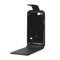 Кожаный Flip чехол для Sony Xperia Go черный