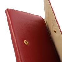 Чехол-футляр с функцией кошелька для смартфона красный цвет
