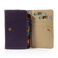 Чехол-футляр с функцией кошелька для смартфона фиолетовый цвет