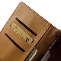 Кожаный чехол-футляр для смартфона коричневый цвет KANUODENG
