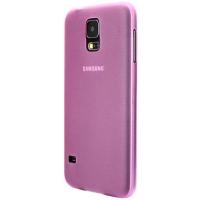 Ультратонкий пластиковый чехол для Samsung Galaxy S5 розовый