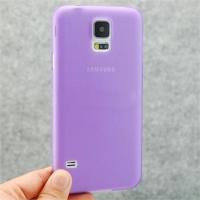 Ультратонкий пластиковый чехол для Samsung Galaxy S5 фиолетовый