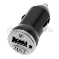 USB автомобильный прикуриватель / Зарядное устройство - Черный (12В)