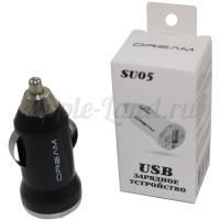 USB автомобильный прикуриватель / Зарядное устройство - Черный (12В)
