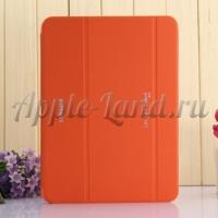 Кожаный чехол-книжка для Samsung Galaxy Tab 4 10.1 оранжевый