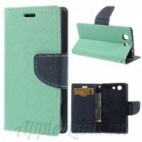 Чехол книжка для Sony Xperia Z3 compact Mercury бирюзовый