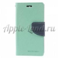 Чехол книжка для Sony Xperia Z3 compact Mercury бирюзовый