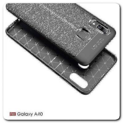 Чехол Книжка Book Wallet с Визитницей и Кошельком для Samsung Galaxy A40 Черный