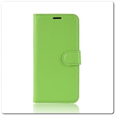 Чехол Книжка Book Wallet с Визитницей и Кошельком для Samsung Galaxy A40 Зеленый