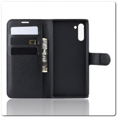 Чехол Книжка Book Wallet с Визитницей и Кошельком для Samsung Galaxy Note 10 Черный