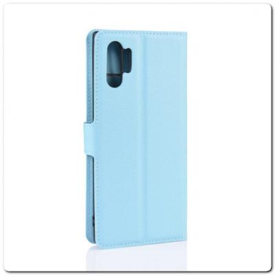 Чехол Книжка Book Wallet с Визитницей и Кошельком для Samsung Galaxy Note 10+ / Note 10 Plus Синий